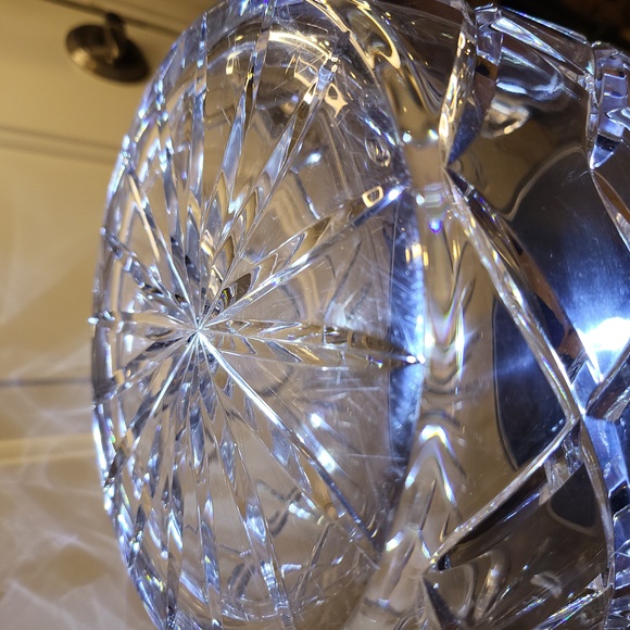 Antique French Cut Crystal Glass Magnum Ice Bucket 9 1/4" - Picture 8 of 9